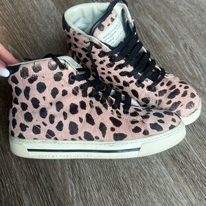 Marc by Marc Jacobs Pink and Black High-Top Sneakers